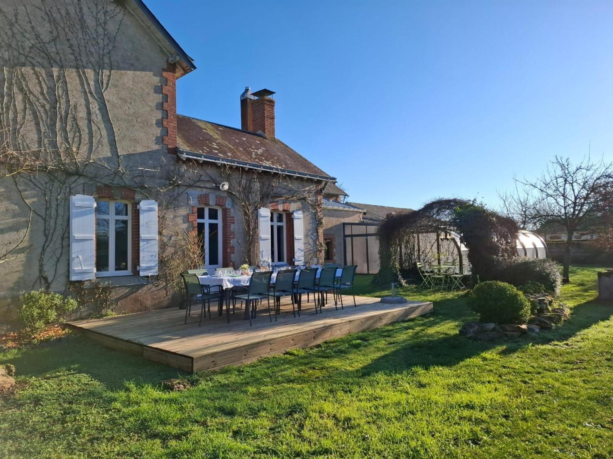 Gite Familial Avec Piscine Chauffee A Lege - Fr-1-306-1296 Екстериор снимка