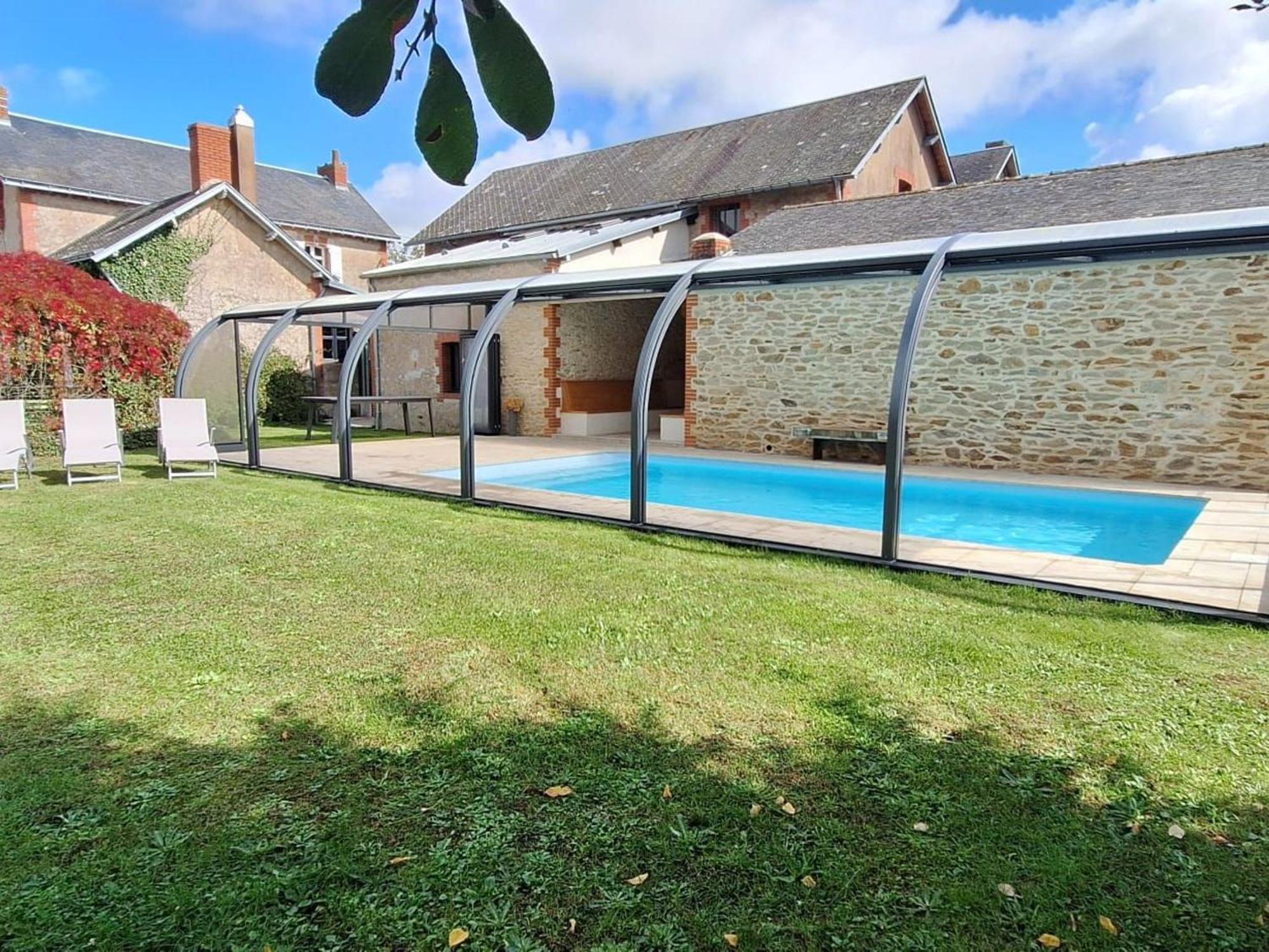 Gite Familial Avec Piscine Chauffee A Lege - Fr-1-306-1296 Екстериор снимка